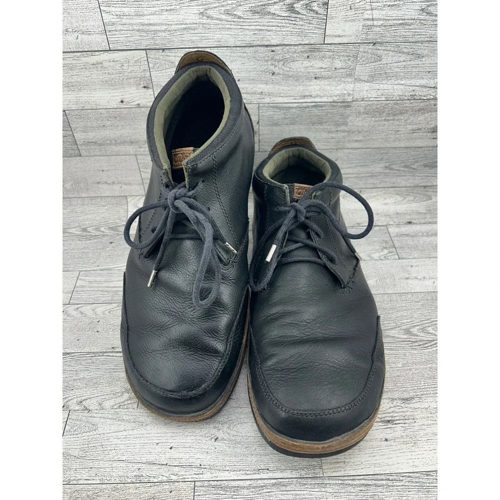 Olukai Kamuela Mens Black Leather Chukka Boots‎ Size 11 10131-4033